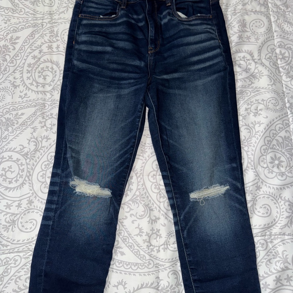 American Eagle Distressed Dark Wash Jeans
